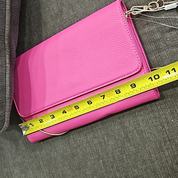 💥50% sale💥NEW Urban Expressions pink kelli clutch fuscia #1225 - Picture 7 of 7